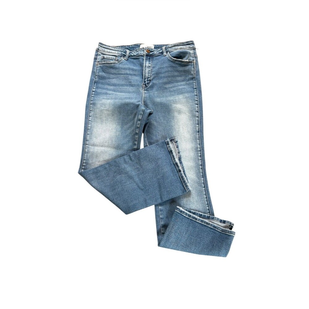 Vervet Bootcut Jeans Style V2440 Asymmetrical Hem Womens Size 31
